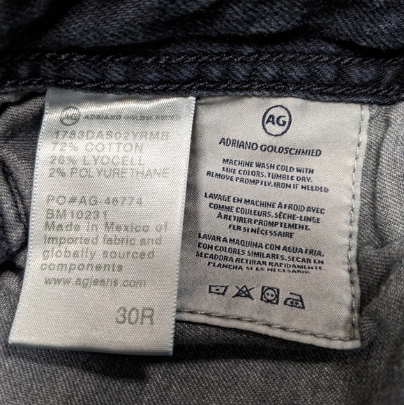 AG Adriano Goldschmied Dark Wash The Tellis Modern Slim Jeans - Picture 8 of 8